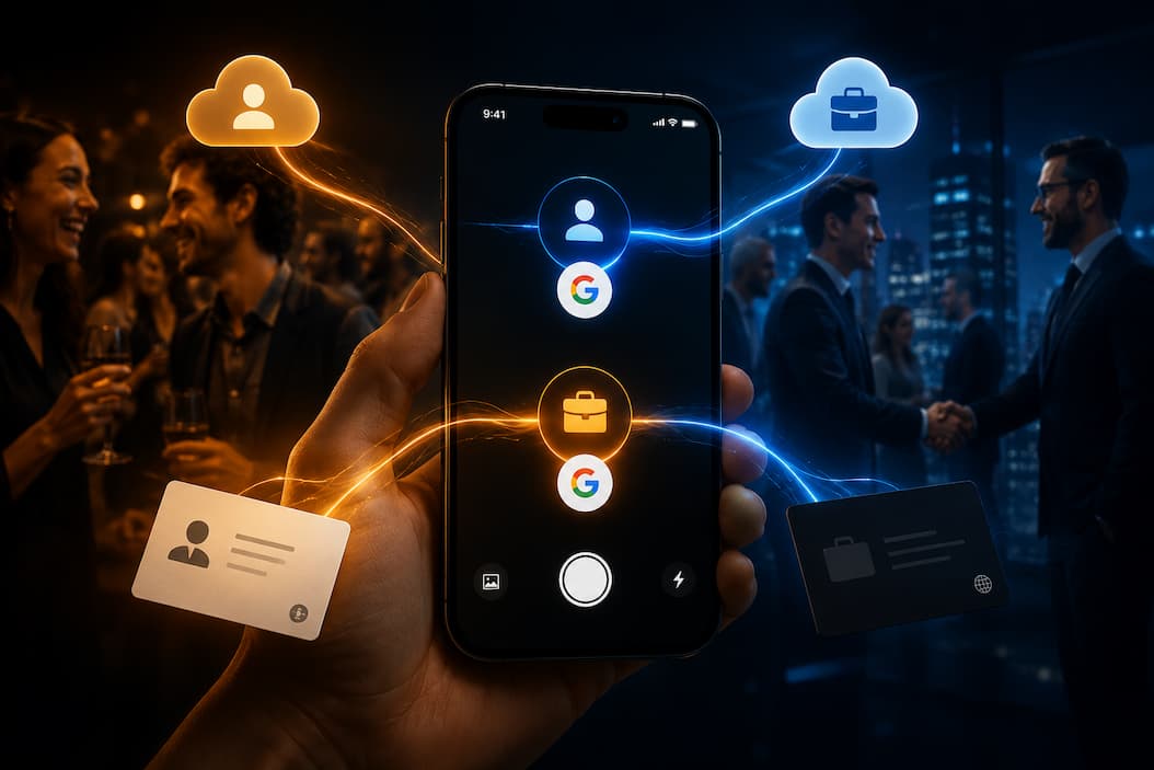 Solo Quick Contact gestisce 2 account Google